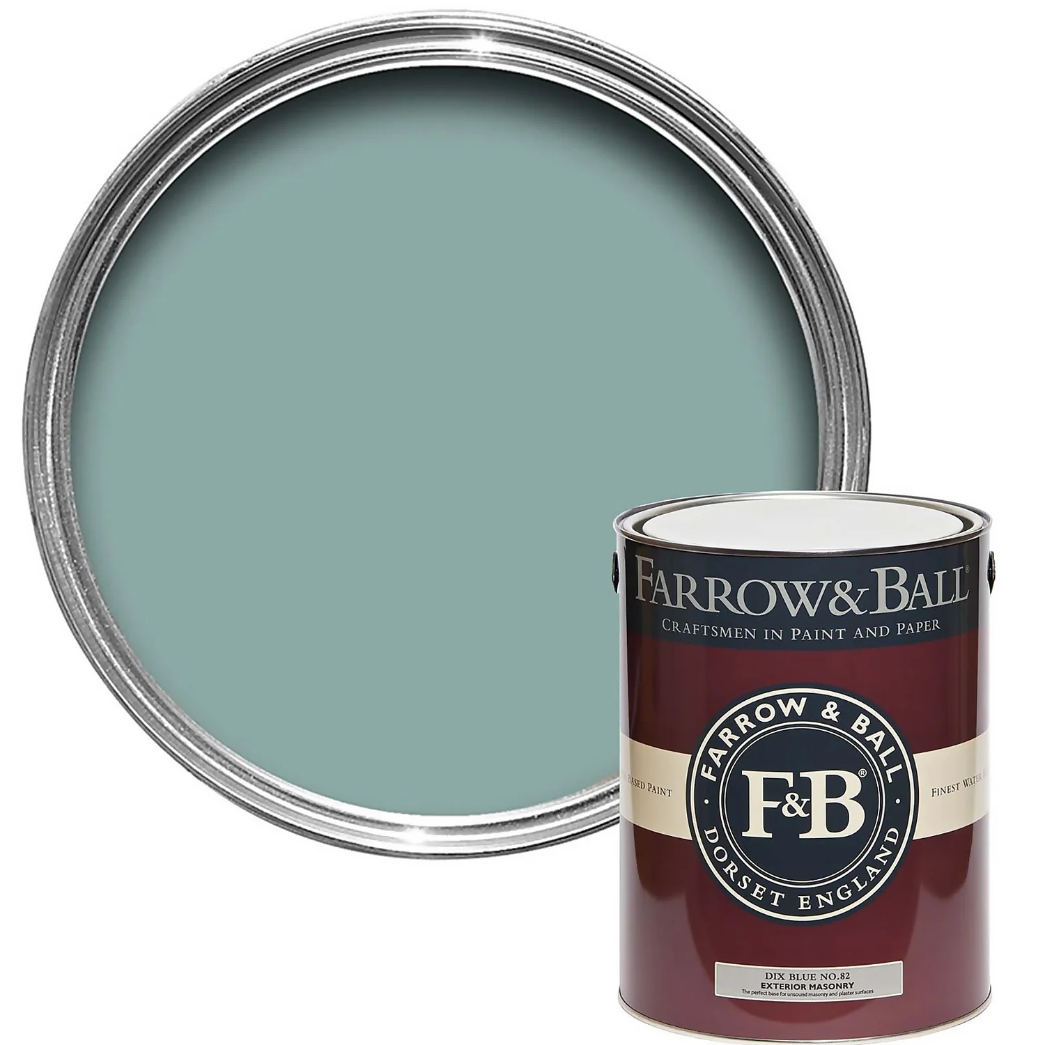 Farrow & Ball Exterior Masonry Paint Dix Blue - 5L Farrow & Ball Exterior Masonry Paint Dix Blue - 5L -Best Paint Shop 12804007 1144951869127689