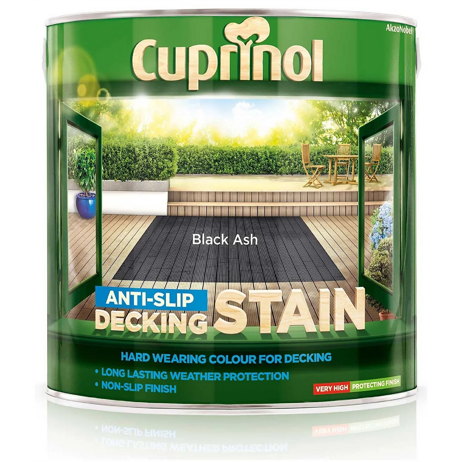 Cuprinol Anti-Slip Decking Stain - Black Ash - 2.5L Cuprinol Anti-Slip Decking Stain - Black Ash - 2.5L -Best Paint Shop 12804208 9764843298497002