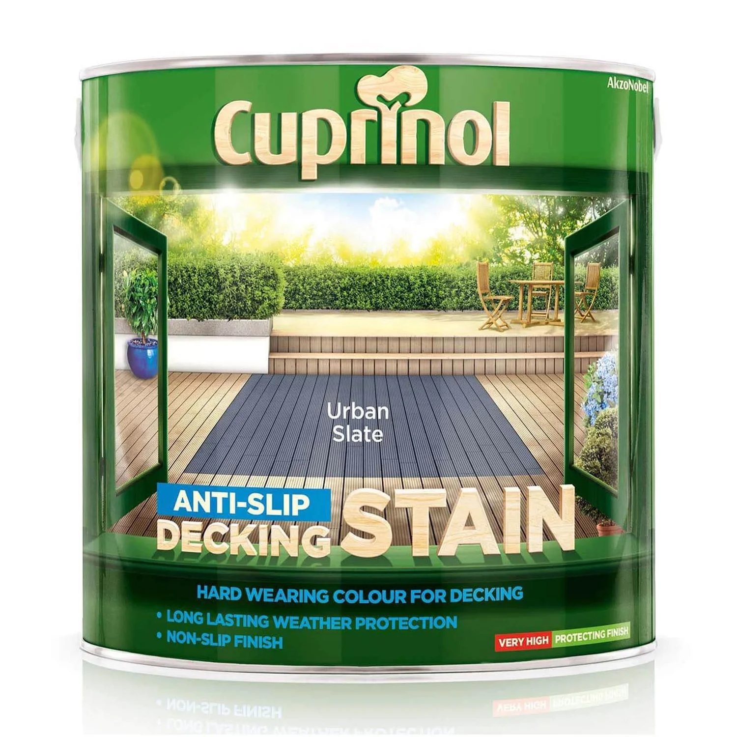 Cuprinol Anti Slip Decking Stain - Urban Slate - 2.5L Cuprinol Anti Slip Decking Stain - Urban Slate - 2.5L -Best Paint Shop 12804327 1834831909676889