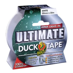 Duck Ultimate Tape White - 50mm X 25m