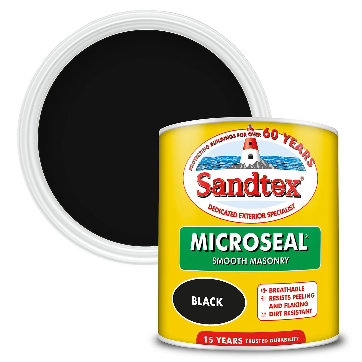 Sandtex® Ultra Smooth Masonry Paint Black - 1L Sandtex® Ultra Smooth Masonry Paint Black - 1L -Best Paint Shop 12804807 1044870255977744