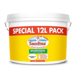 Sandtex® Ultra Smooth Masonry Paint Pure Brilliant White - 12L -Best Paint Shop 12804843 1134870267897089