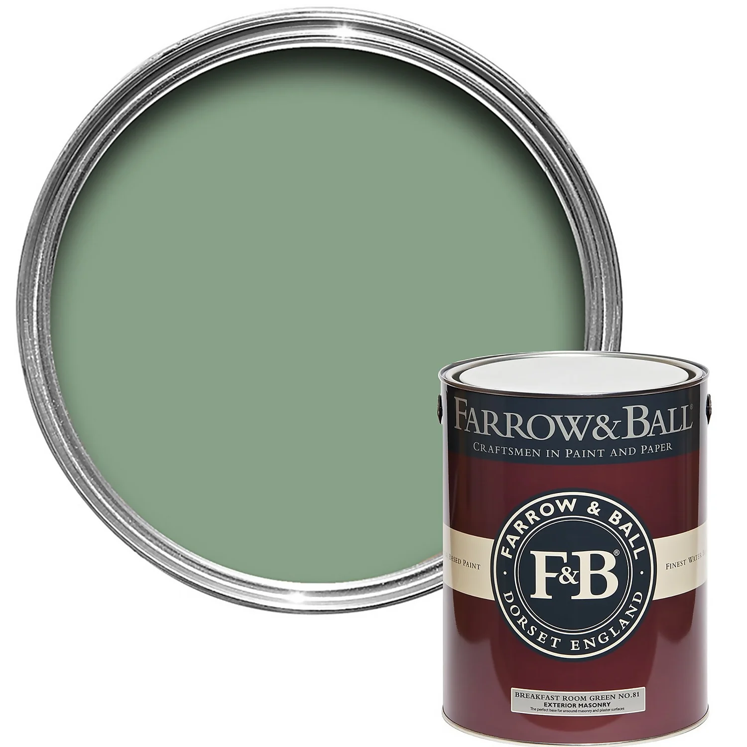 Farrow & Ball Exterior Masonry Paint Breakfast Room Green - 5L Farrow & Ball Exterior Masonry Paint Breakfast Room Green - 5L -Best Paint Shop 12804925 1674951334944125