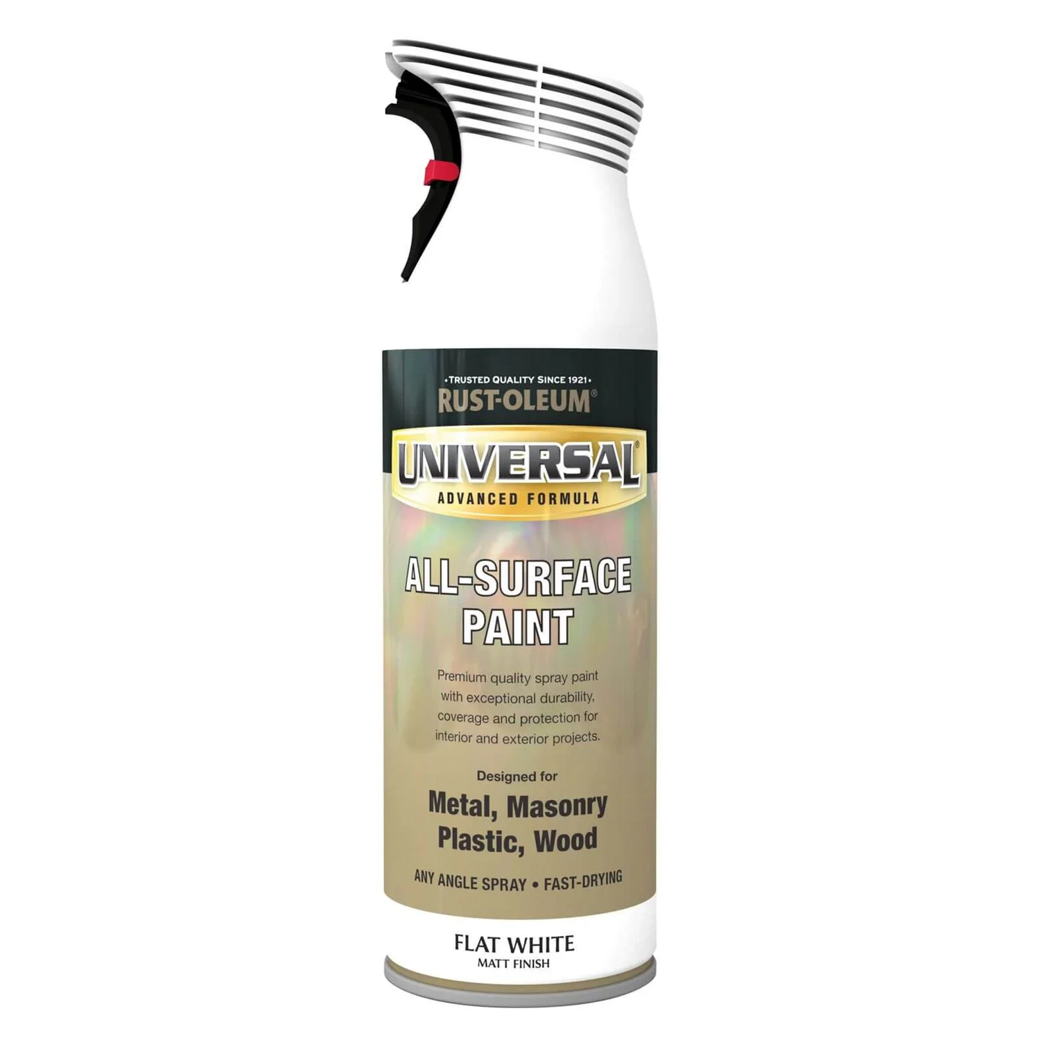 Rust-Oleum Universal Flat White Spray Paint - 400ml Rust-Oleum Universal Flat White Spray Paint - 400ml -Best Paint Shop 12805759 1484831604886900