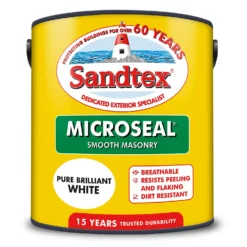 Sandtex® Ultra Smooth Masonry Paint Pure Brilliant White - 2.5L -Best Paint Shop 12806920 1814871498283600
