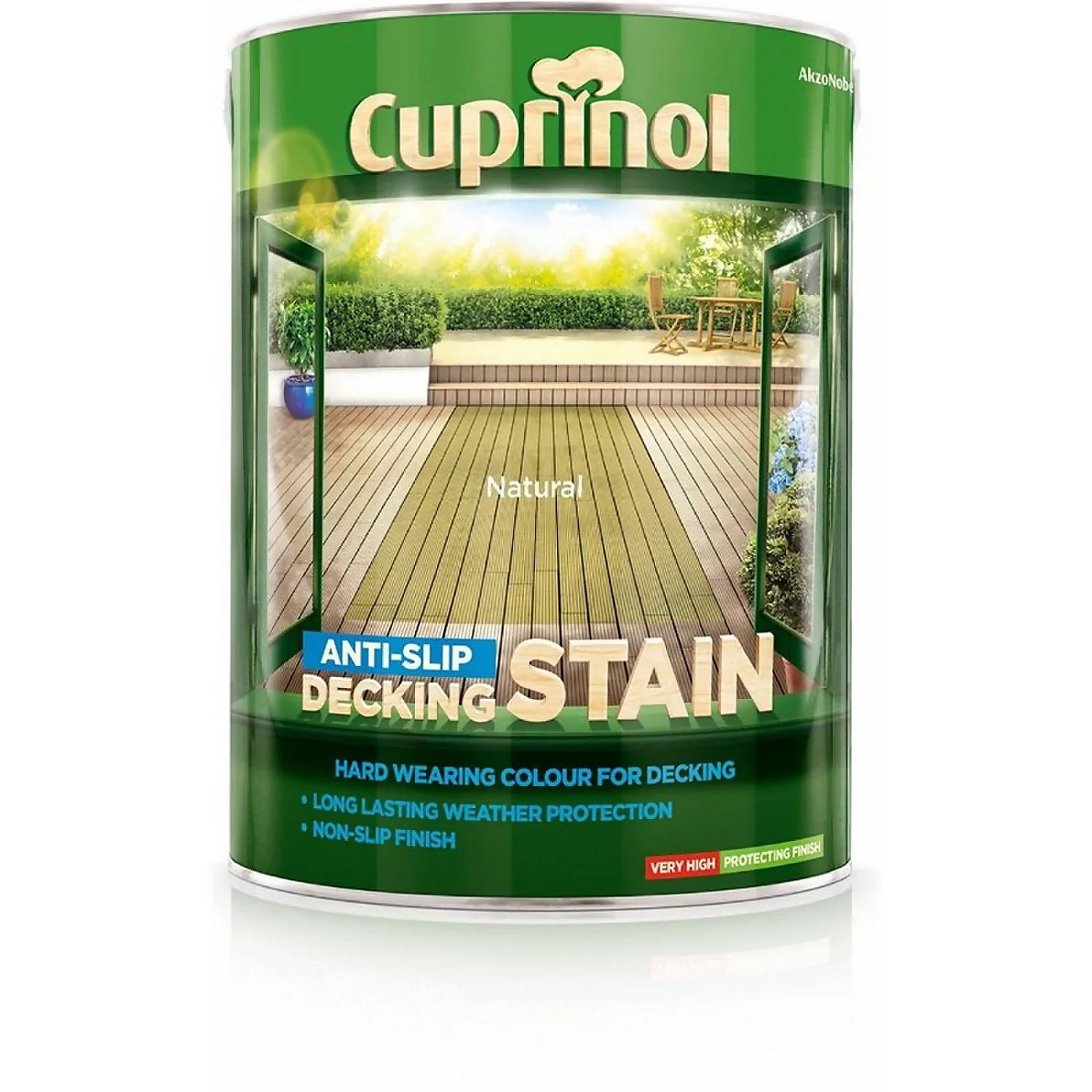 Cuprinol Anti-Slip Decking Stain - Natural - 5L Cuprinol Anti-Slip Decking Stain - Natural - 5L -Best Paint Shop 12807366 1414846157269629
