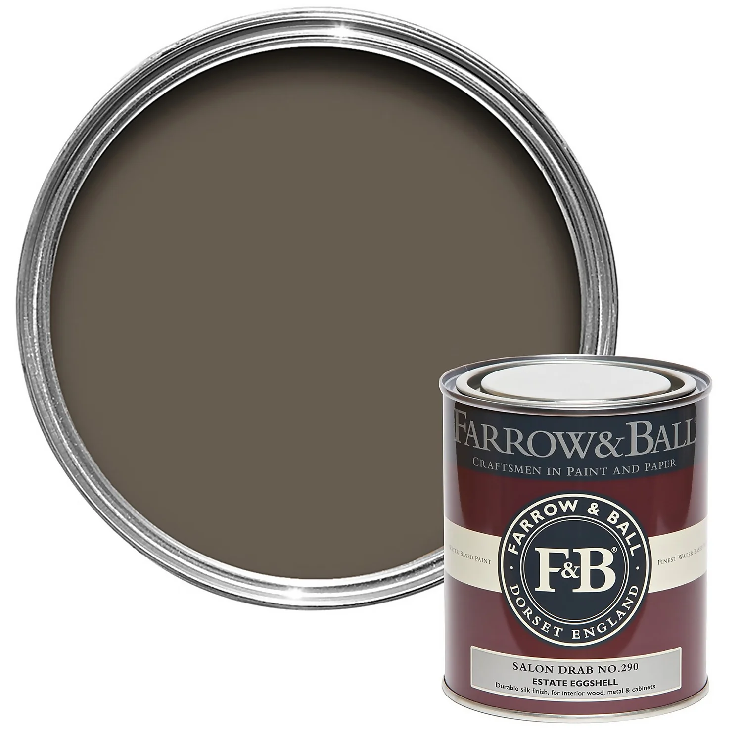 Farrow & Ball Estate Eggshell Paint Salon Drab - 750ml Farrow & Ball Estate Eggshell Paint Salon Drab - 750ml -Best Paint Shop 12808457 2114951343153382