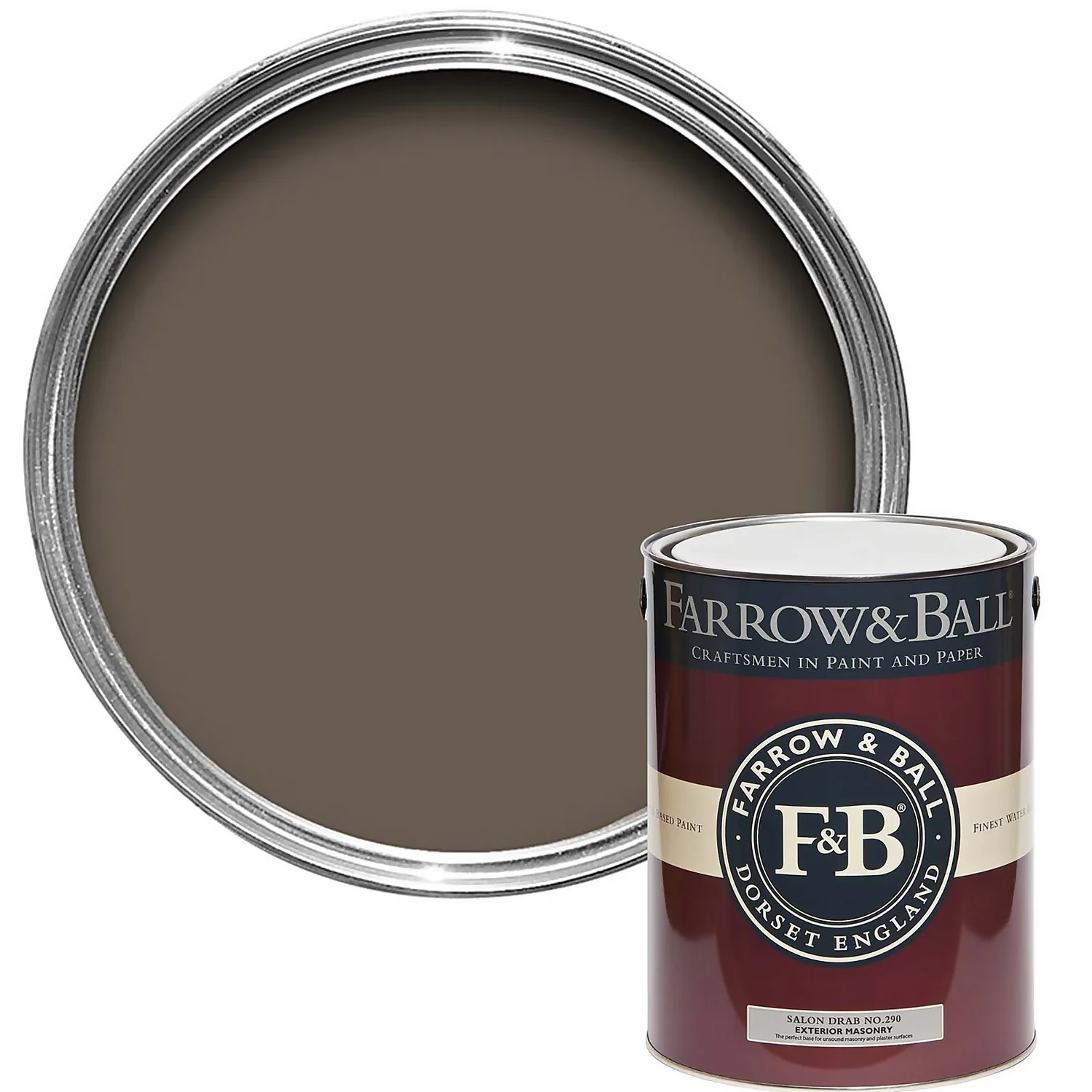 Farrow & Ball Exterior Masonry Paint Salon Drab - 5L Farrow & Ball Exterior Masonry Paint Salon Drab - 5L -Best Paint Shop 12808823 1274951874455326