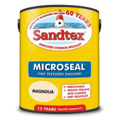 Sandtex® Textured Masonry Paint Magnolia - 5L -Best Paint Shop 12809198 1904871504810031