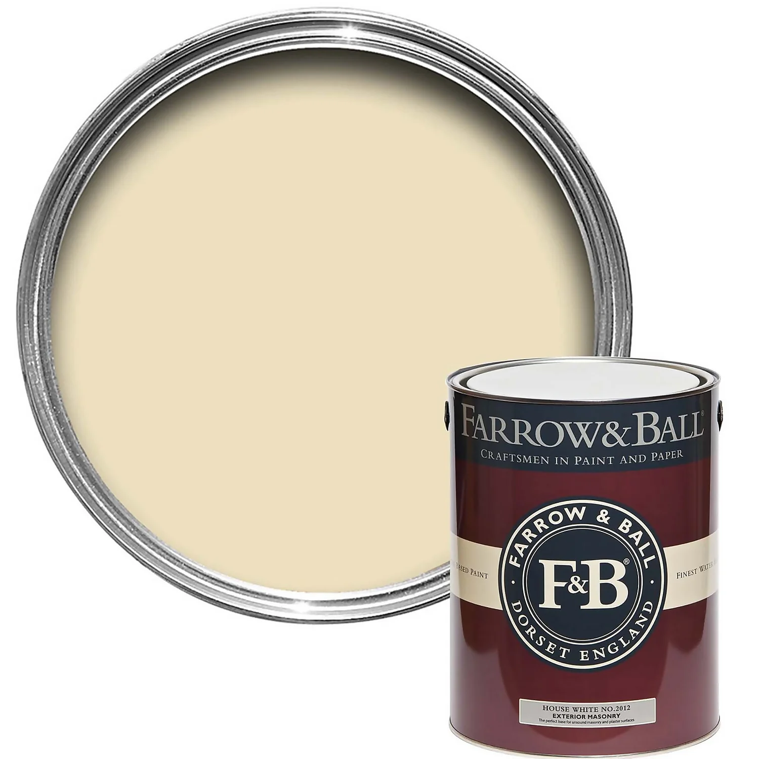 Farrow & Ball Exterior Masonry Paint House White - 5L Farrow & Ball Exterior Masonry Paint House White - 5L -Best Paint Shop 12809733 7364951873314084