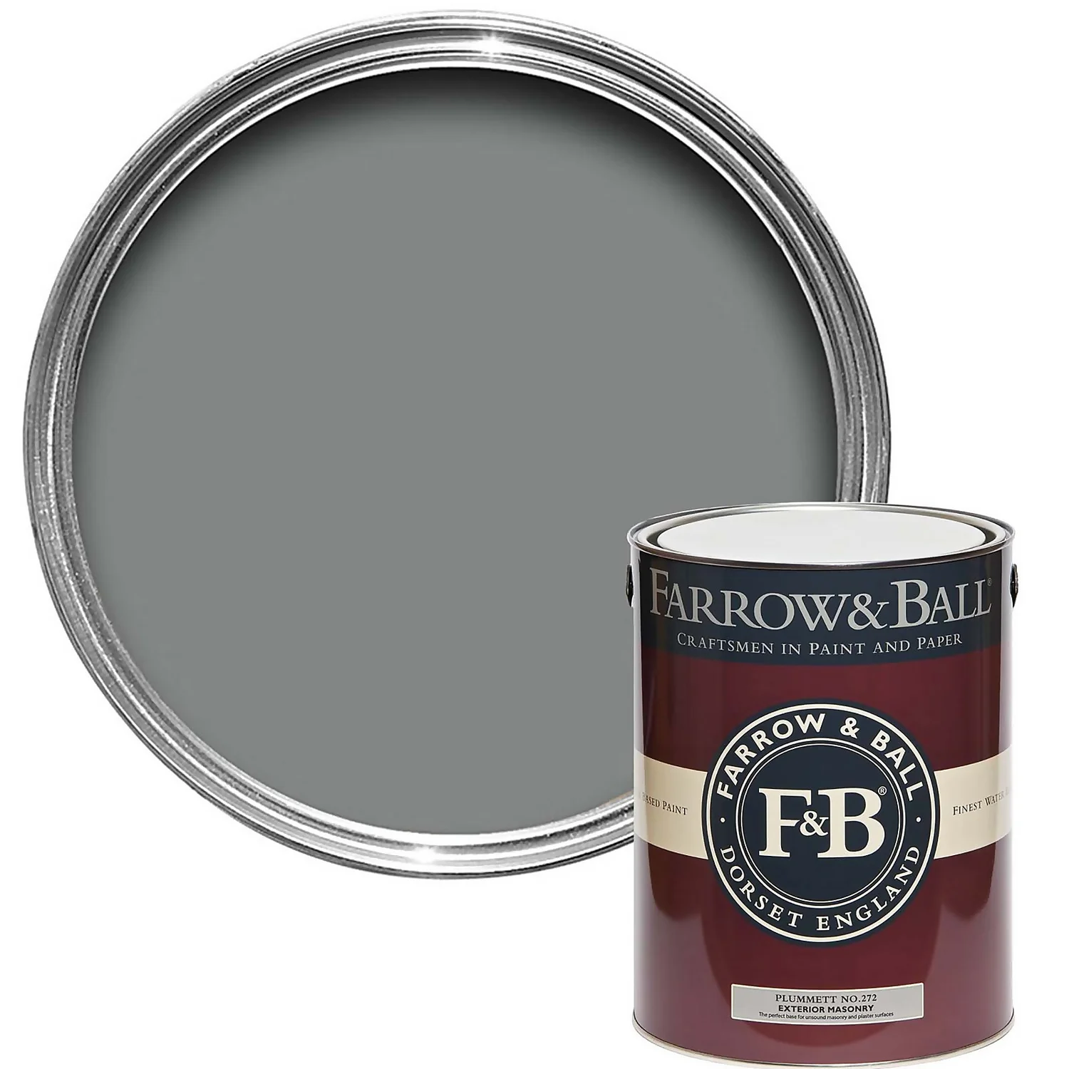 Farrow & Ball Exterior Masonry Paint Plummett - 5L Farrow & Ball Exterior Masonry Paint Plummett - 5L -Best Paint Shop 12809817 9524951872800613