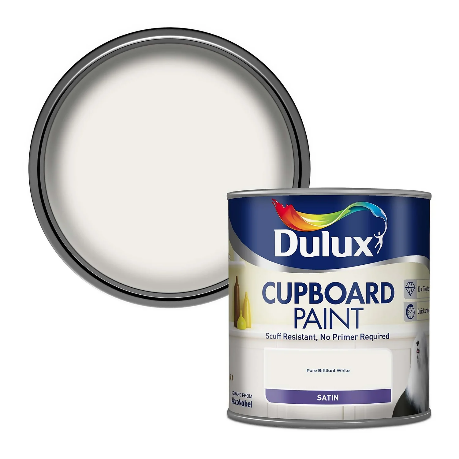 Dulux Realife Cupboard Paint Pure Brilliant White - 600ml Dulux Realife Cupboard Paint Pure Brilliant White - 600ml -Best Paint Shop 12810014 1844846182883998