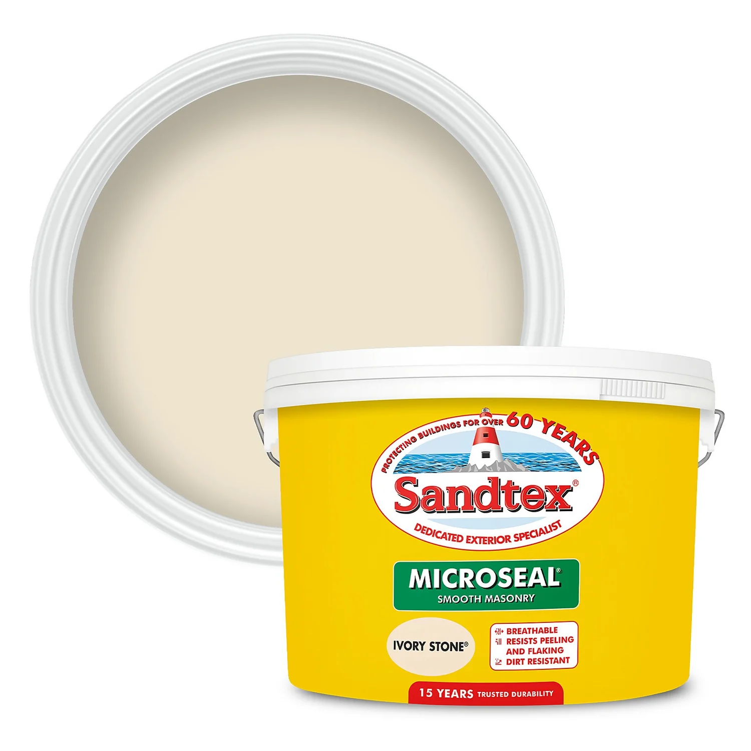 Sandtex® Ultra Smooth Masonry Paint Ivory Stone - 10L Sandtex® Ultra Smooth Masonry Paint Ivory Stone - 10L -Best Paint Shop 12810262 1284958585942322