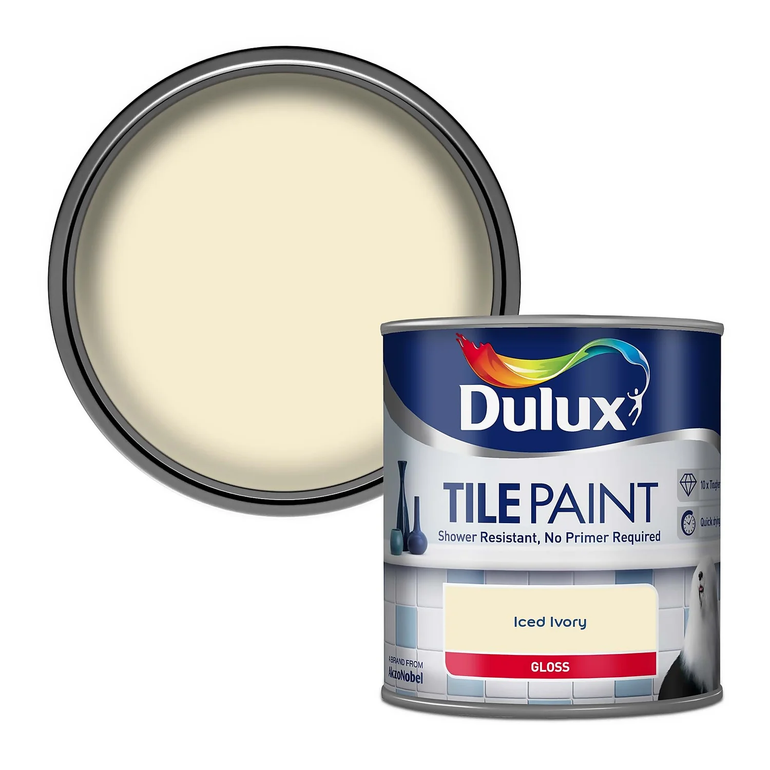 Dulux Iced Ivory - Tile Paint - 600ml Dulux Iced Ivory - Tile Paint - 600ml -Best Paint Shop 12810648 5904846181757864