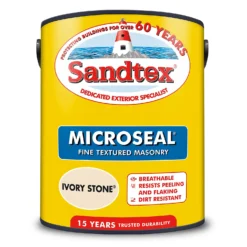 Sandtex® Textured Masonry Paint Ivory Stone - 5L -Best Paint Shop 12810846 1094871504115750