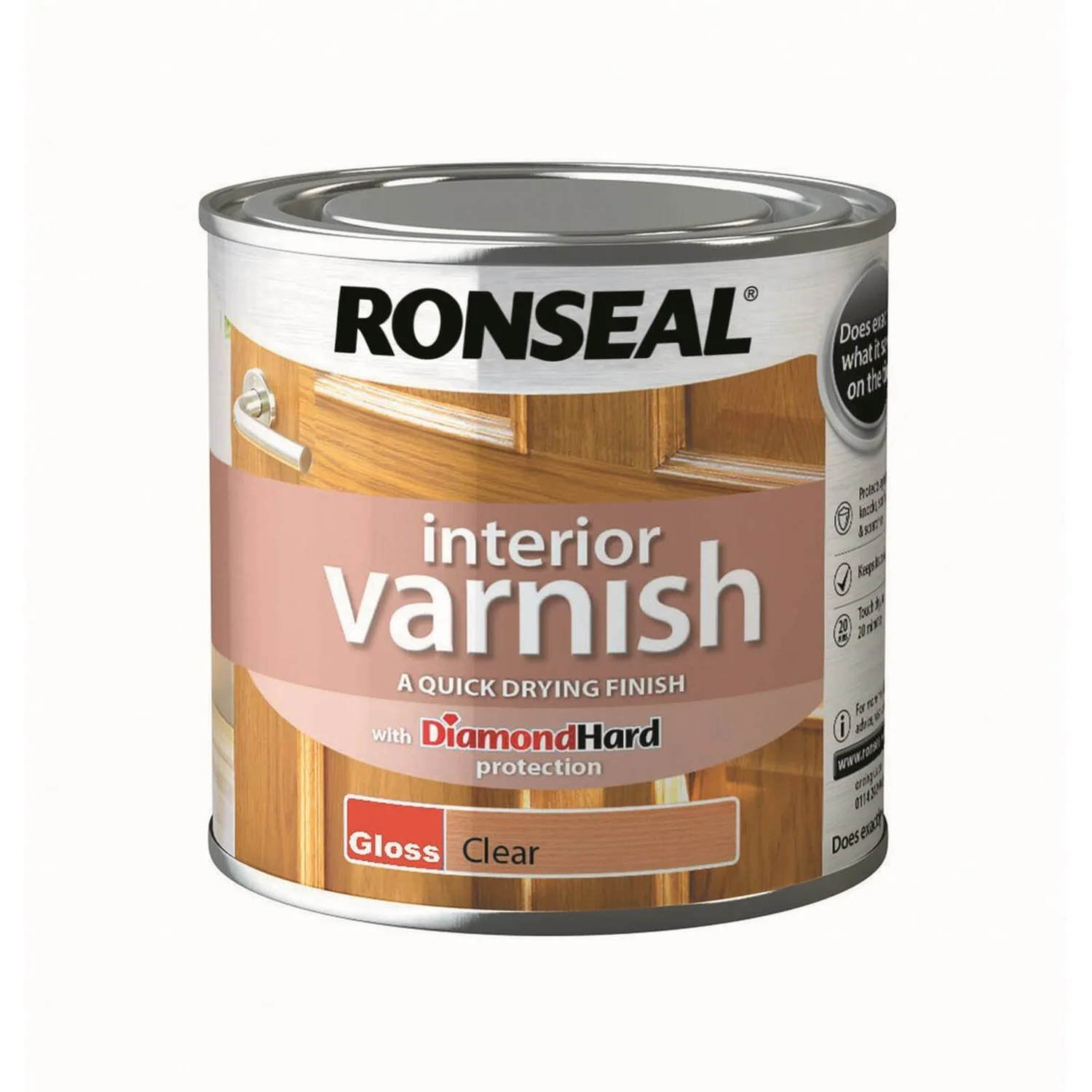 Ronseal Interior Varnish Gloss - 250ml Ronseal Interior Varnish Gloss - 250ml -Best Paint Shop 12811342 1574831961568999