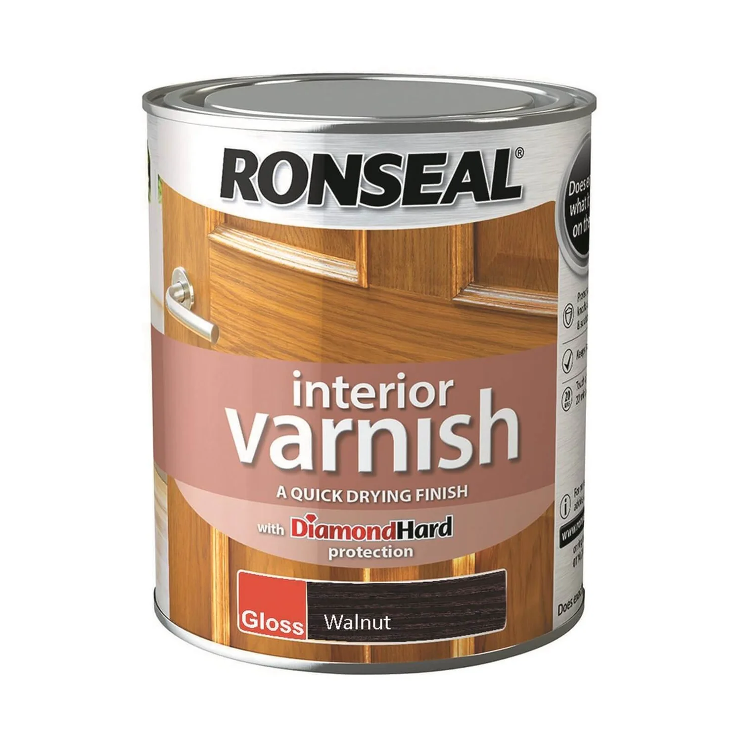 Ronseal Interior Varnish Gloss Walnut - 750ml Ronseal Interior Varnish Gloss Walnut - 750ml -Best Paint Shop 12811518 4614831955681463