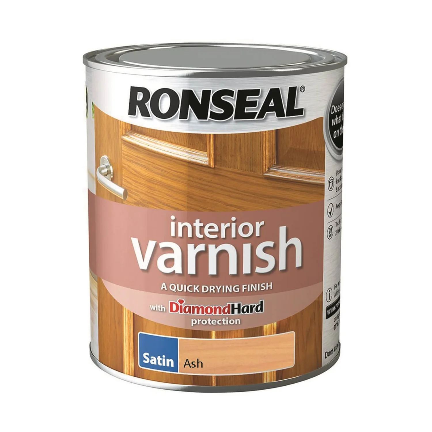 Ronseal Interior Varnish Satin Ash - 750ml Ronseal Interior Varnish Satin Ash - 750ml -Best Paint Shop 12811574 1554831968301860