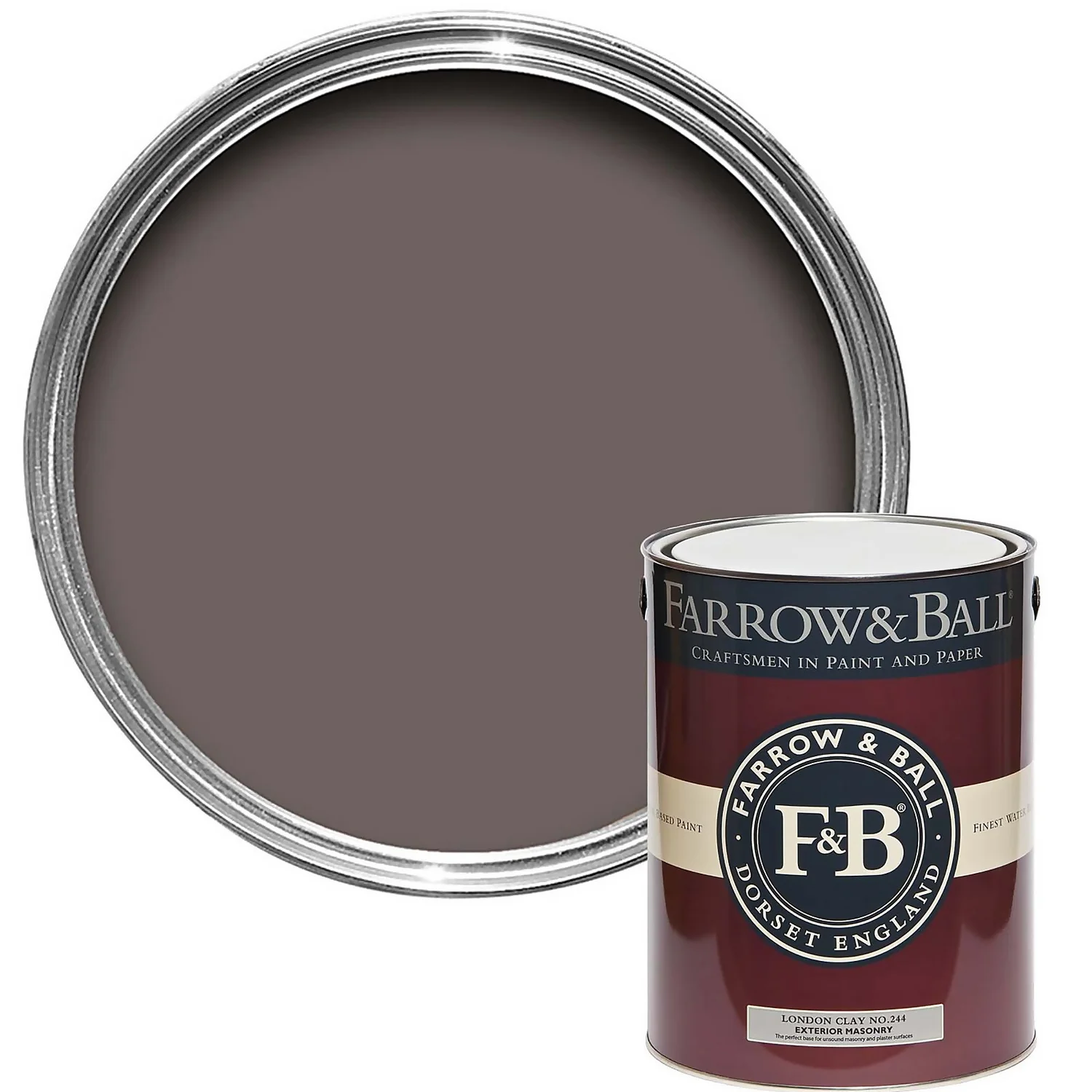 Farrow & Ball Exterior Masonry Paint London Clay - 5L Farrow & Ball Exterior Masonry Paint London Clay - 5L -Best Paint Shop 12813018 1864951874501016