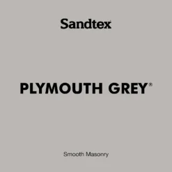 Sandtex® Ultra Smooth Masonry Paint Plymouth Grey - 10L -Best Paint Shop 12813521 1074871813159433