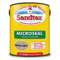 Sandtex® Ultra Smooth Masonry Paint French Grey - 5L -Best Paint Shop 12813522 1994871812664931