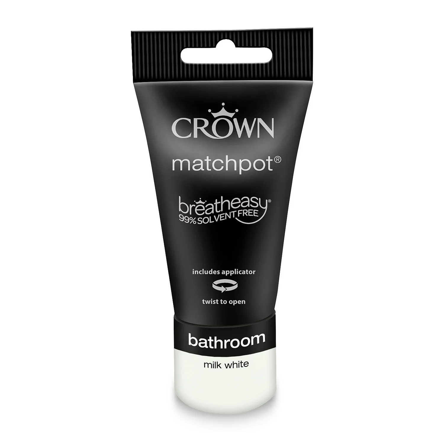 Crown Breatheasy Bathroom - Milk White - Mid Sheen Paint - 40ml Crown Breatheasy Bathroom - Milk White - Mid Sheen Paint - 40ml -Best Paint Shop 12813924 1844857364645347