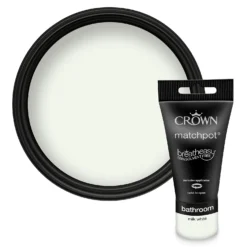 Crown Breatheasy Bathroom - Milk White - Mid Sheen Paint - 40ml