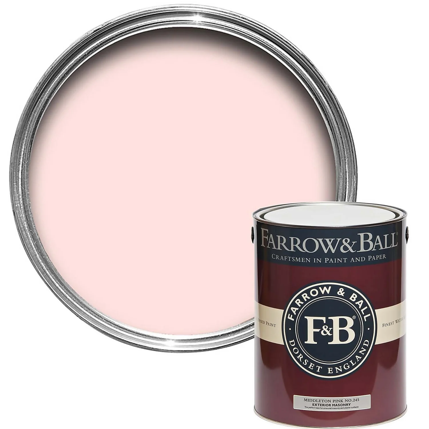 Farrow & Ball Exterior Masonry Paint Middleton Pink - 5L Farrow & Ball Exterior Masonry Paint Middleton Pink - 5L -Best Paint Shop 12813927 1414951874714493