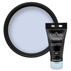 Best Paint Shop 30 Crown Breatheasy Bathroom Mid Sheen Paint Platinum - Tester 40ml