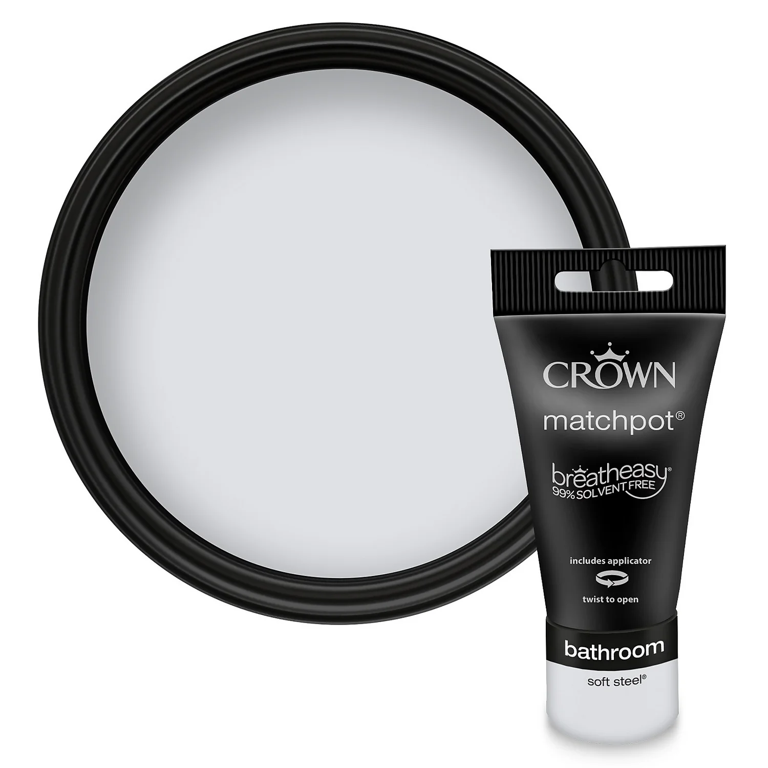 Crown Breatheasy Bathroom Mid Sheen Paint Soft Steel - Tester 40ml Crown Breatheasy Bathroom Mid Sheen Paint Soft Steel - Tester 40ml -Best Paint Shop 12814051 2484847595787725