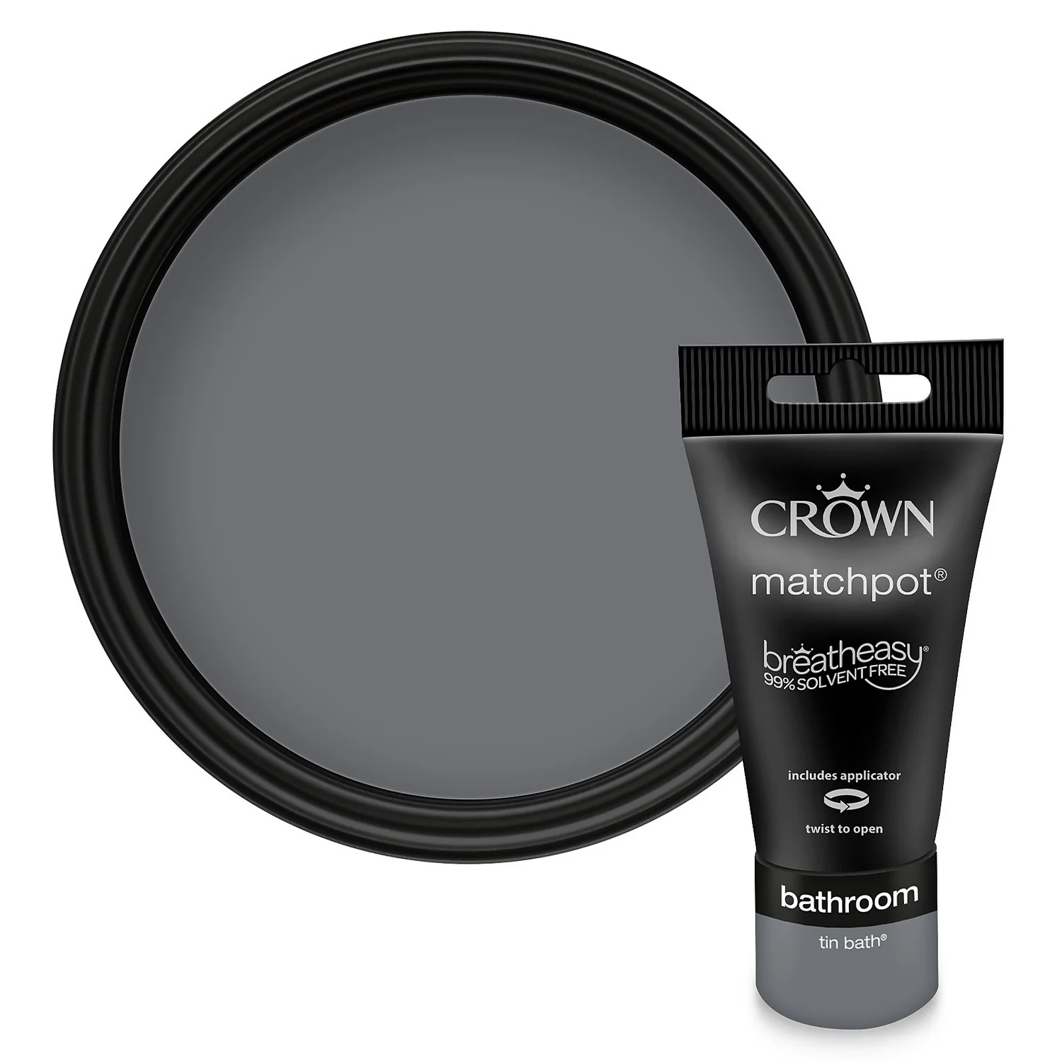 Crown Breatheasy Bathroom Mid Sheen Paint Tin Bath - Tester 40ml Crown Breatheasy Bathroom Mid Sheen Paint Tin Bath - Tester 40ml -Best Paint Shop 12814053 7614847595824187