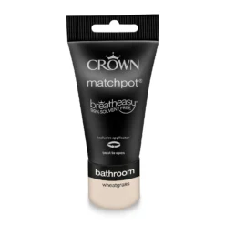 Crown Breatheasy Bathroom Mid Sheen Paint Wheatgrass - Tester 40ml -Best Paint Shop 12814056 1394857364678095