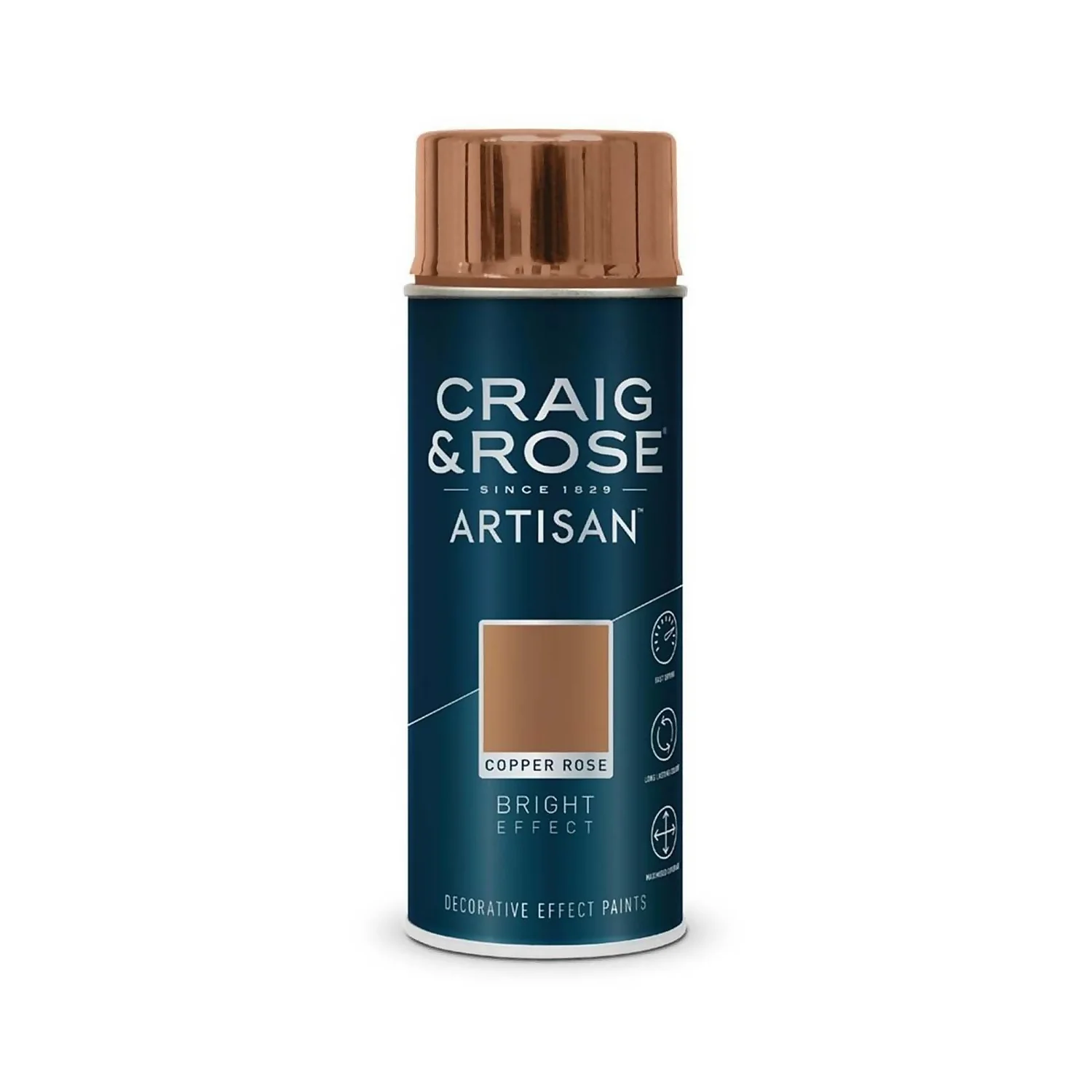Craig & Rose Artisan Bright Effect Spray Paint - Copper Rose - 400ml Craig & Rose Artisan Bright Effect Spray Paint - Copper Rose - 400ml -Best Paint Shop 12817525 9084840988602767
