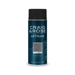 Craig & Rose Artisan Crackle Effect Spray Paint - Black - 400ml