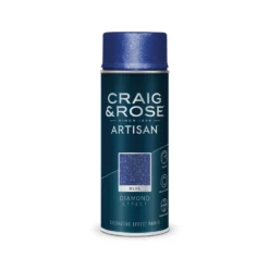 Craig & Rose Artisan Diamond Effect Spray Paint - Diamond Blue - 400ml