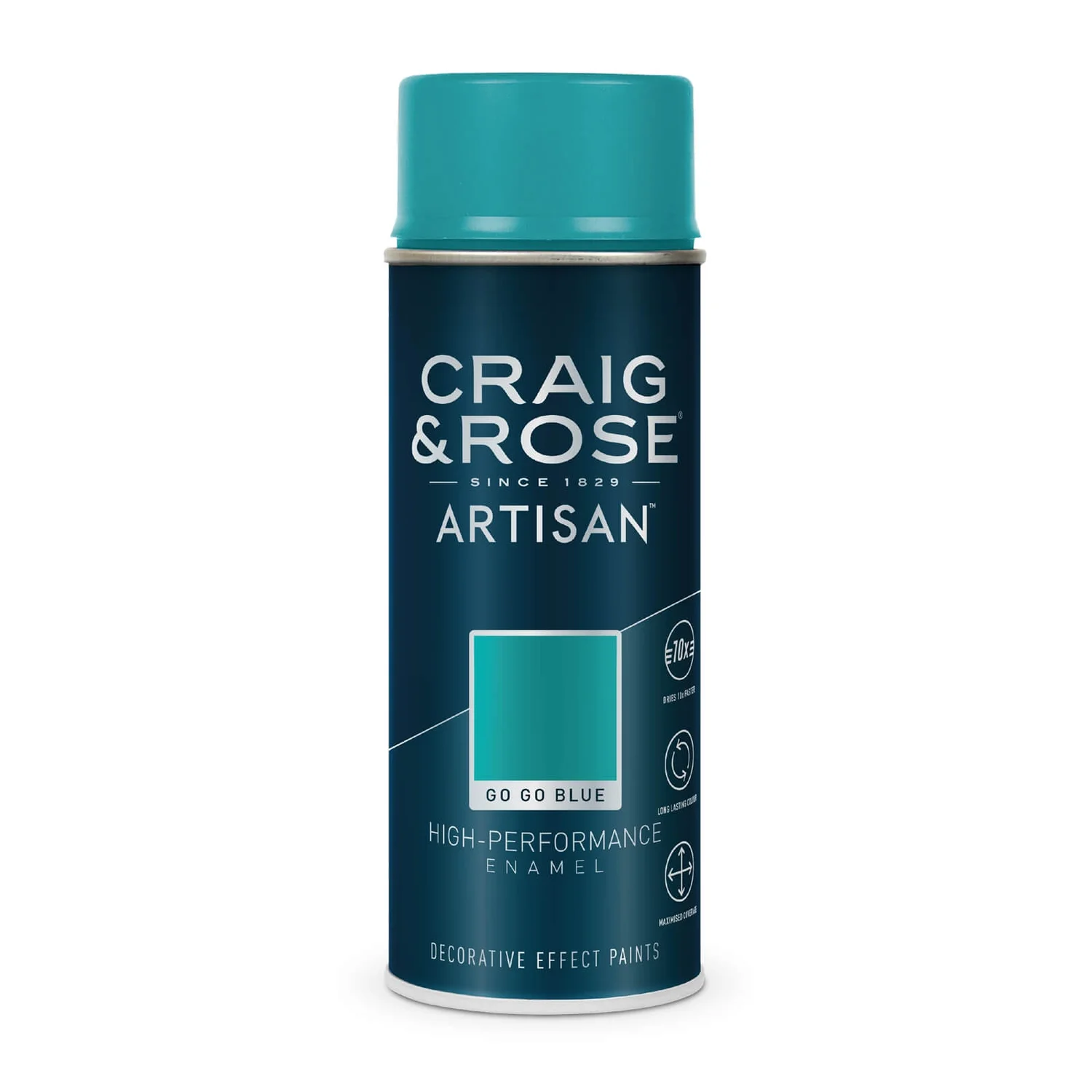 Craig & Rose Artisan Enamel Gloss Spray Paint - Gogo Blue - 400ml Craig & Rose Artisan Enamel Gloss Spray Paint - Gogo Blue - 400ml -Best Paint Shop 12817666 1274833197900625