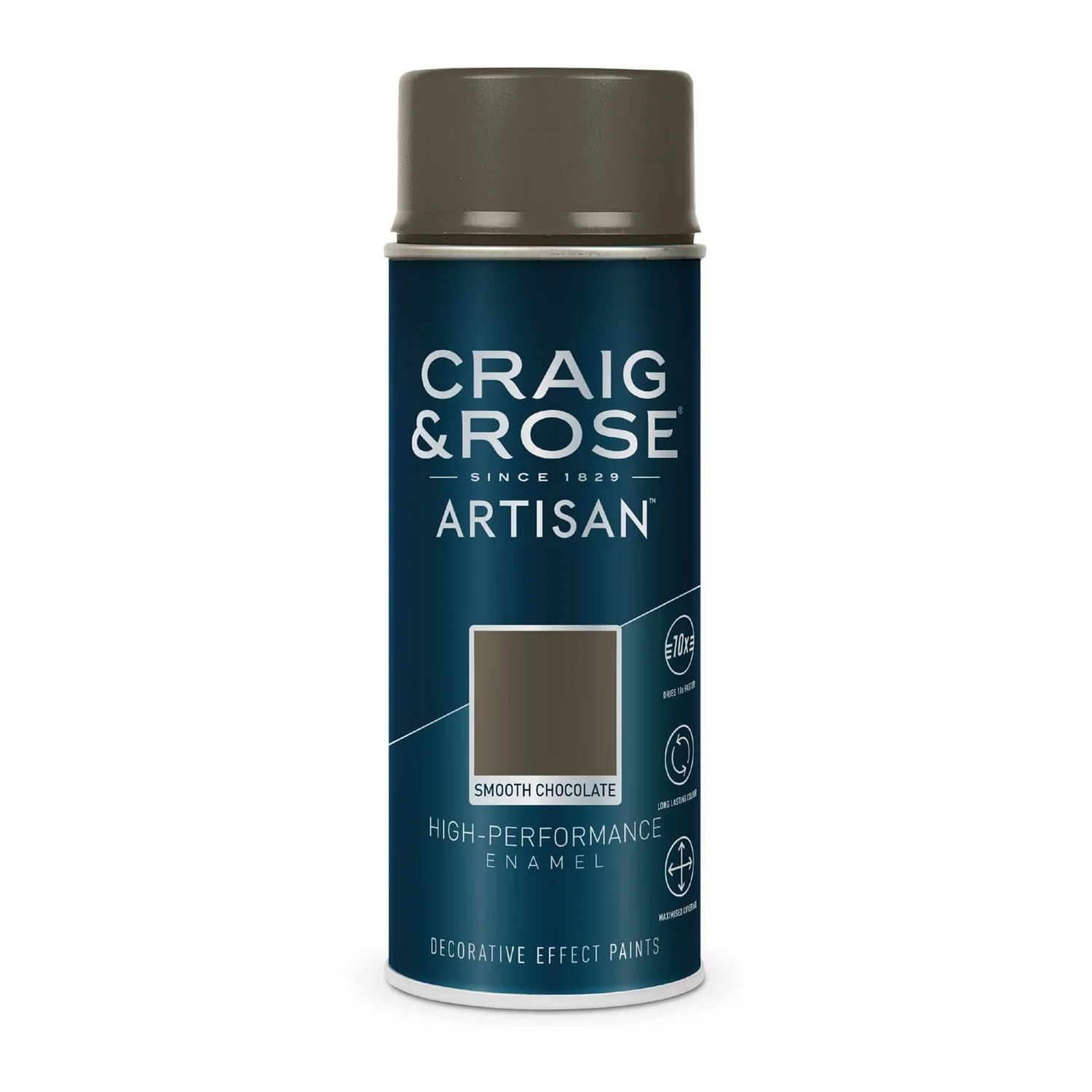 Craig & Rose Artisan Enamel Gloss Spray Paint - Smooth Chocolate - 400ml Craig & Rose Artisan Enamel Gloss Spray Paint - Smooth Chocolate - 400ml -Best Paint Shop 12817734 9164833199517277