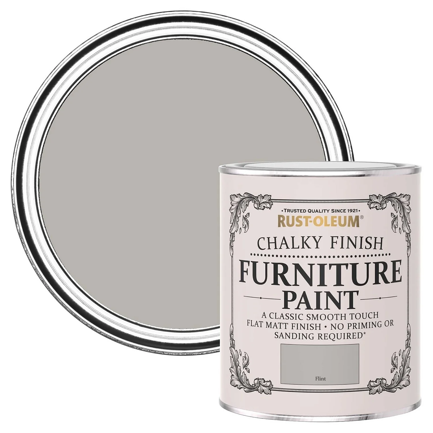 Rust-Oleum Chalky Furniture Paint - Flint - 750ml Rust-Oleum Chalky Furniture Paint - Flint - 750ml -Best Paint Shop 12819505 7284940725042611
