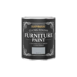 Rust-Oleum Gloss Furniture Paint - Mineral Grey - 750ml -Best Paint Shop 12819783 1654940725501656