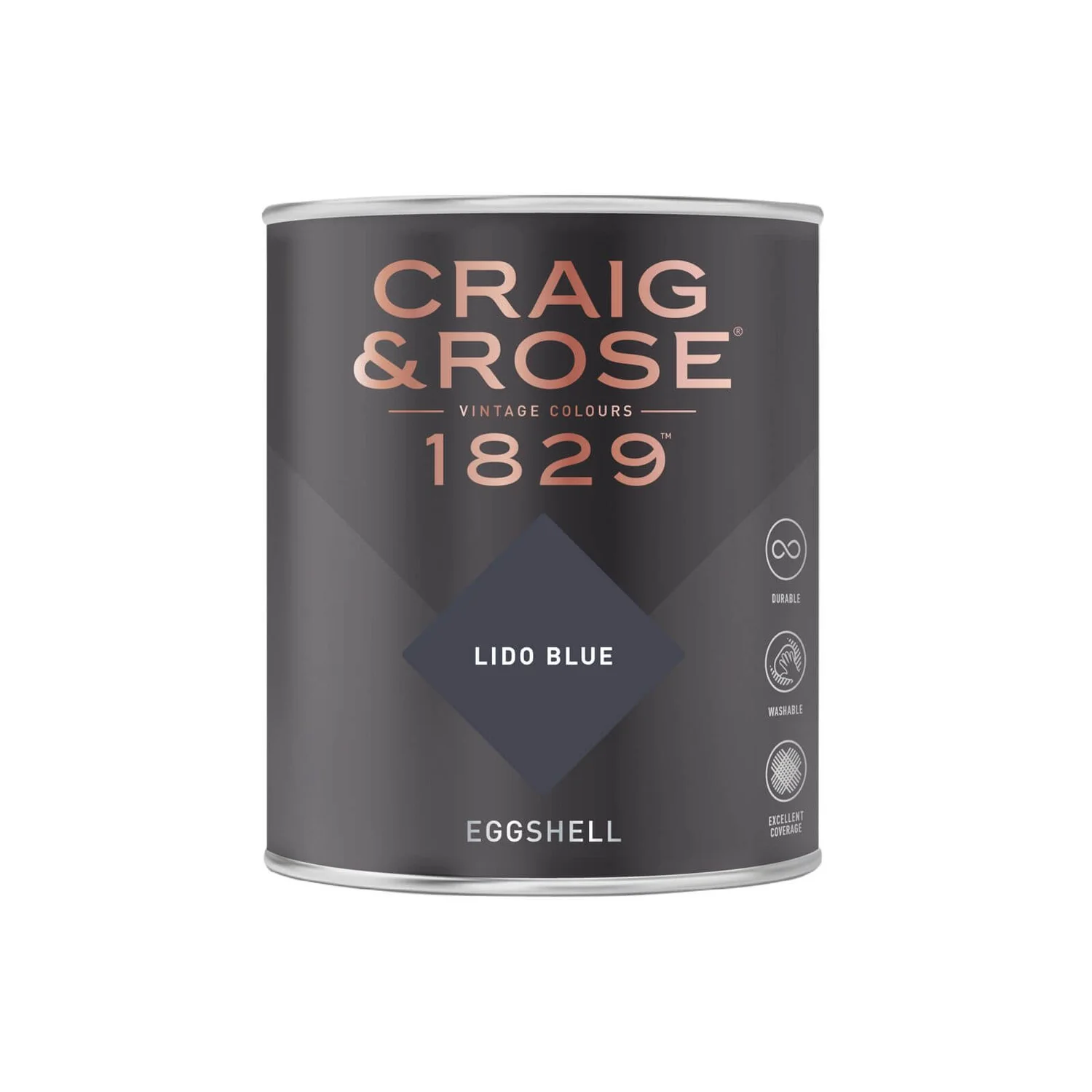 Craig & Rose 1829 Eggshell Paint Lido Blue - 750ml Craig & Rose 1829 Eggshell Paint Lido Blue - 750ml -Best Paint Shop 12820182 9824833222828744