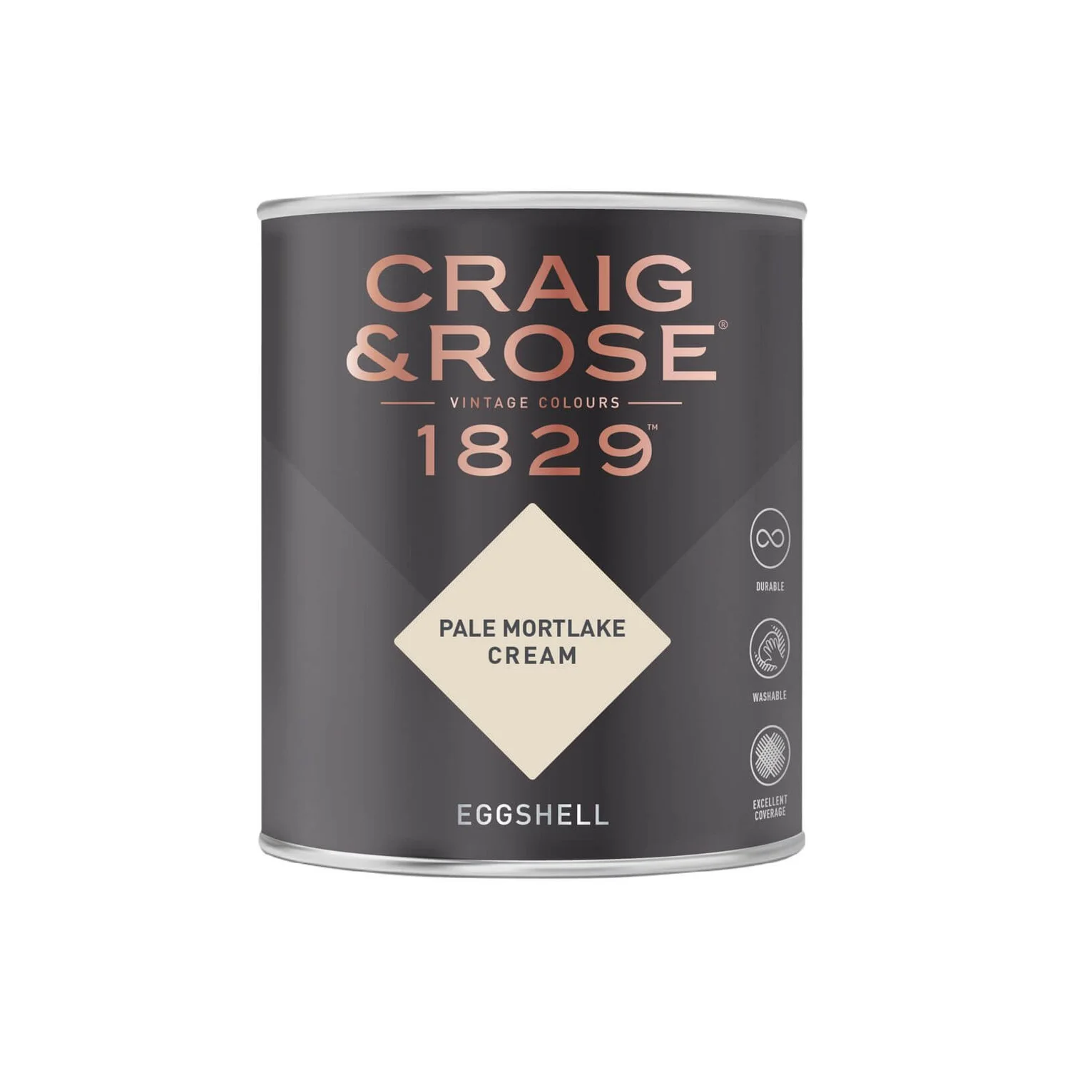 Craig & Rose 1829 Eggshell Paint Pale Mortlake Cream - 750ml Craig & Rose 1829 Eggshell Paint Pale Mortlake Cream - 750ml -Best Paint Shop 12820300 1914833221064003