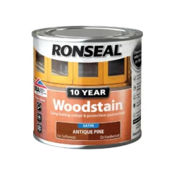Ronseal 10 Year Woodstain Antique Pine Satin - 250ml -Best Paint Shop 12820723 8624831917233379