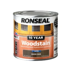 Ronseal 10 Year Woodstain Dark Oak Satin - 250ml -Best Paint Shop 12820728 2054831917033687