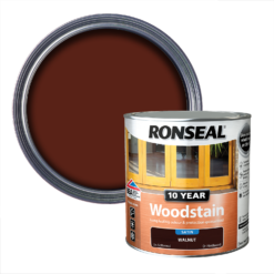 Ronseal 10 Year Woodstain Walnut Satin - 2.5L