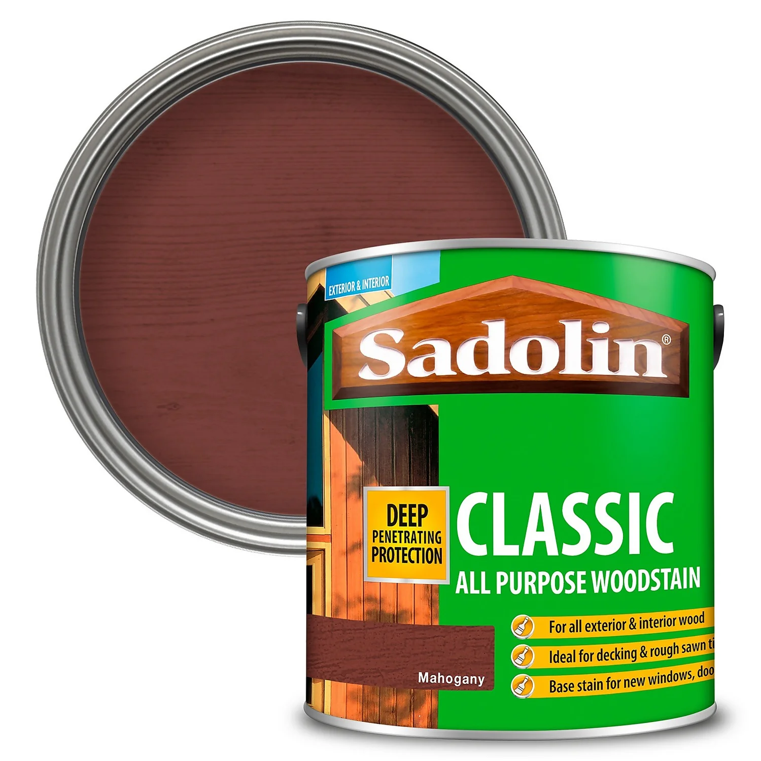 Sadolin Classic All Purpose Woodstain Mahogany - 2.5L Sadolin Classic All Purpose Woodstain Mahogany - 2.5L -Best Paint Shop 12822022 6324951406251998