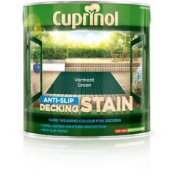Cuprinol Anti-Slip Decking Stain - Vermont Green - 2.5L