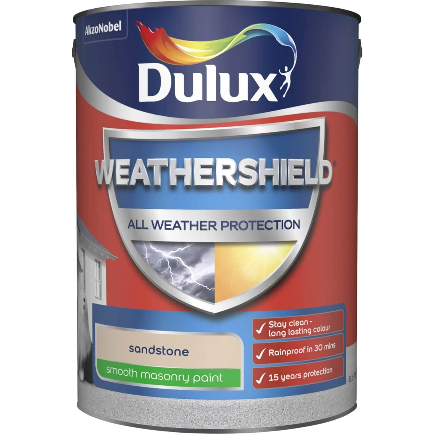 Dulux Weathershield All Weather Smooth Masonry Paint Sandstone - 5L Dulux Weathershield All Weather Smooth Masonry Paint Sandstone - 5L -Best Paint Shop 12822681 6764831917734565