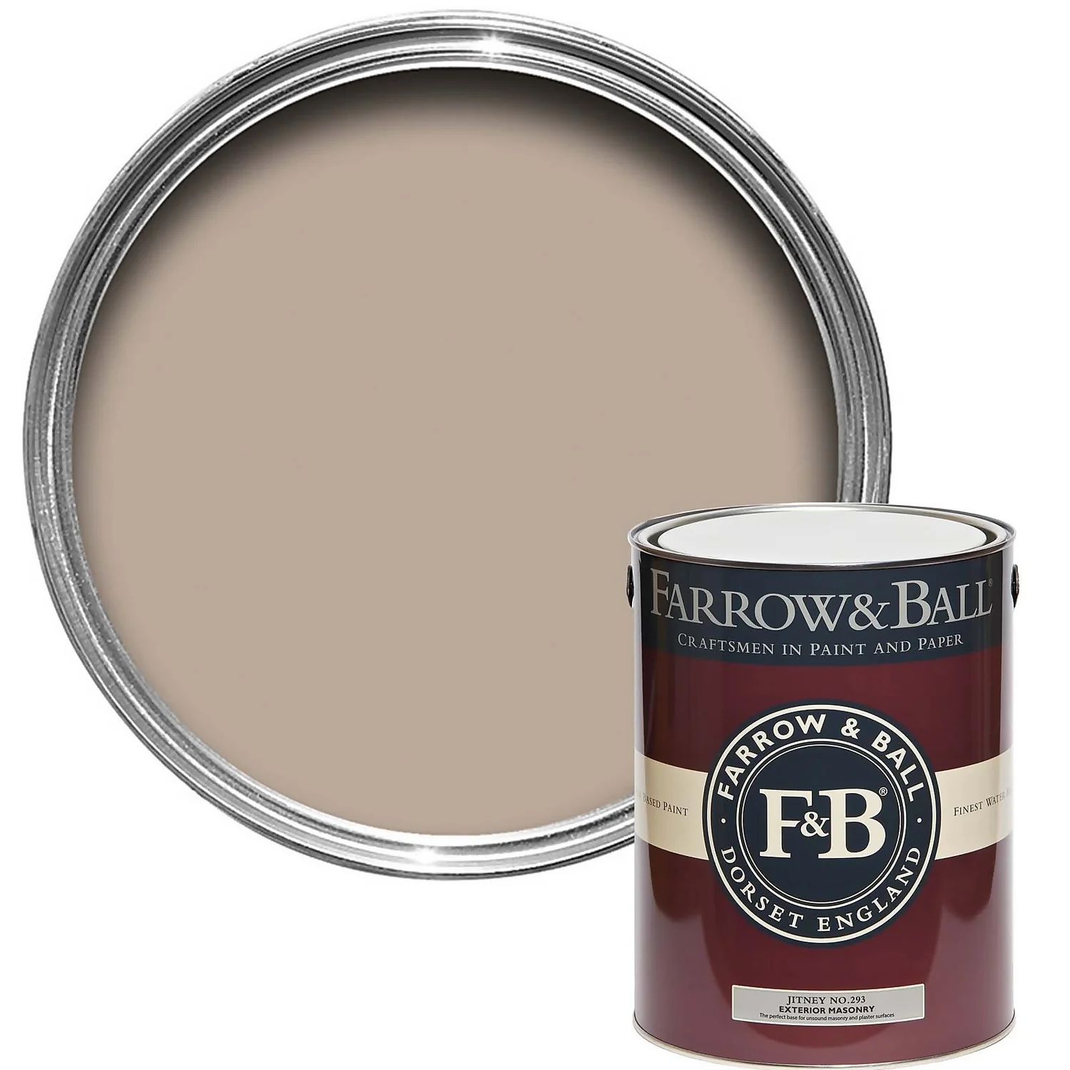 Farrow & Ball Exterior Masonry Paint Jitney - 5L Farrow & Ball Exterior Masonry Paint Jitney - 5L -Best Paint Shop 12826071 1924951849953012
