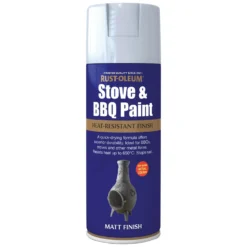 Rust-Oleum Silver - Stove And BBQ Spray Paint - 400ml