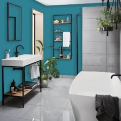 Homebase Bathroom Mid Sheen Paint - Teal 2.5L -Best Paint Shop 12832694 5434832978933286